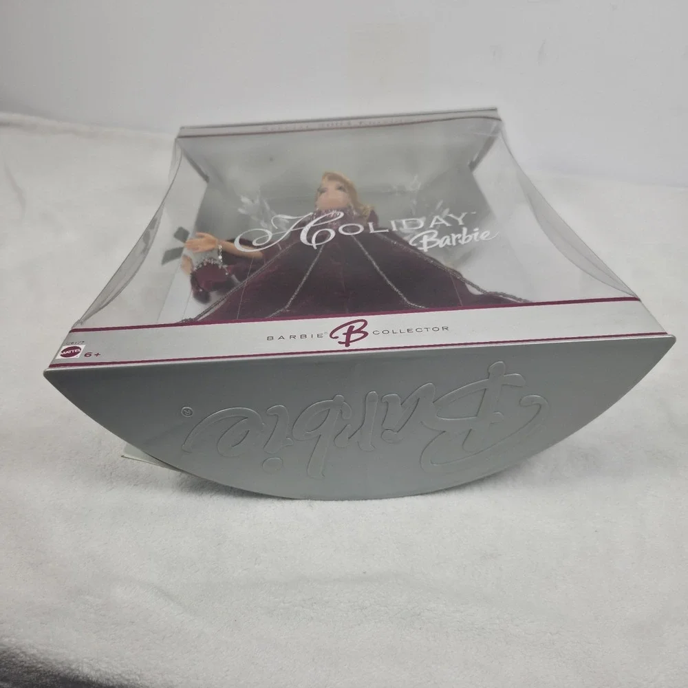 2004 Holiday Barbie Doll Special Edition Rare Burgundy Dress Mattel G8177
